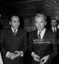 Herbert Von Karajan en compagnie de Serge Baudo, chef permanant de l'Orchestre de Paris en f?vrier 1969 en France. (Photo by Keystone-France/Gamma-Rapho via Getty Images)