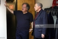 The conductors James Levine, left, and Pierre Boulez at the Juilliard School on January 20, 2008. (Photo by Hiroyuki Ito/Getty Images)