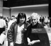 Portrait des chefs d'orchestre Seiji Ozawa et de Herbert von Karajan lors de deux concerts philarmoniques le 4 novembre 1981 ? Tokyo, Japon. (Photo by Kurita KAKU/Gamma-Rapho via Getty Images)