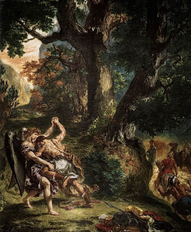 002 - Delacroix - Lutte de Jacob avec l'ange