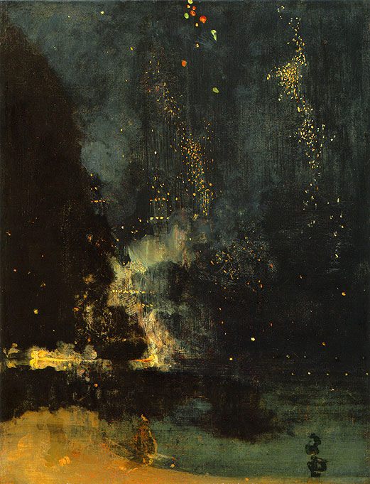 032 - James Abbott McNeill Whistler - Nocturne en noir et or