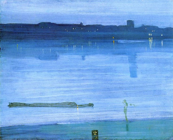 033 - James McNeill Whistler - Nocturne en bleu et argent