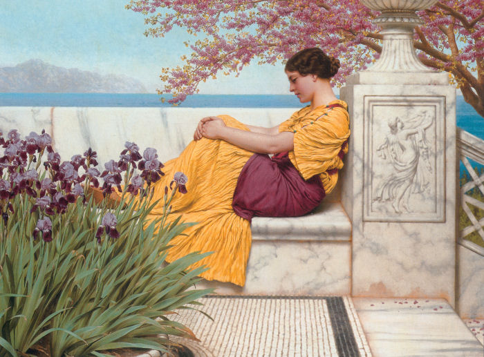 074 - John William Godward, Under the Blossom that Hangs on the Bough