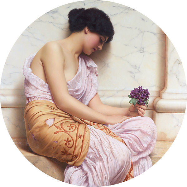 084 - John William Godward - Violets, sweet violets