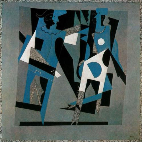 094 - Pablo Picasso - Arlequin et femme au collier