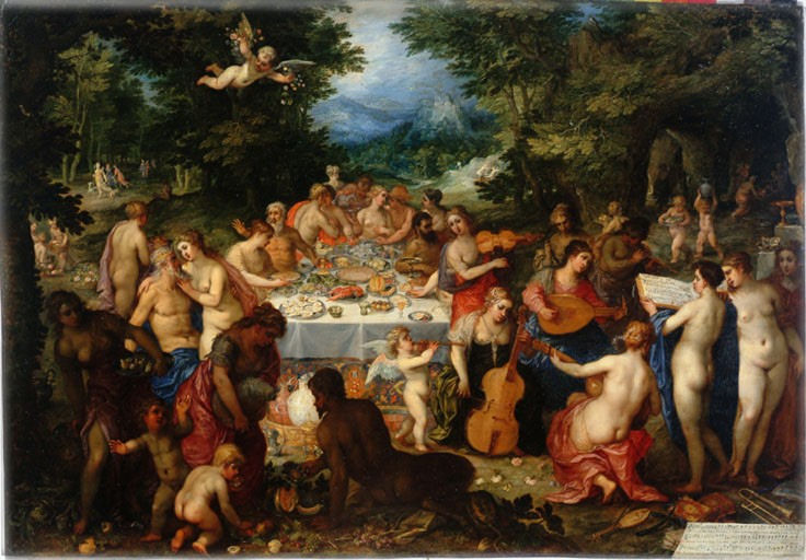 42 - Hendrick Van Balen & Jan I Bruegel l'Ancien - Le Banquet des dieux