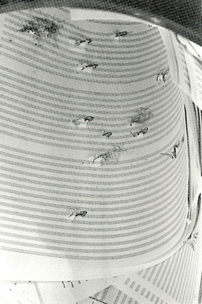 16Dick Higgins (1938-1998)  The Thousand Symphonies. Symphony # 50, I Allegro « september »  1981 Encres de couleur, stylo-bille sur papier à musique H. : 57,5 cm ; H. ; 44,5 cm Paris, musée national d’Art moderne – Centre Georges-Pompidou