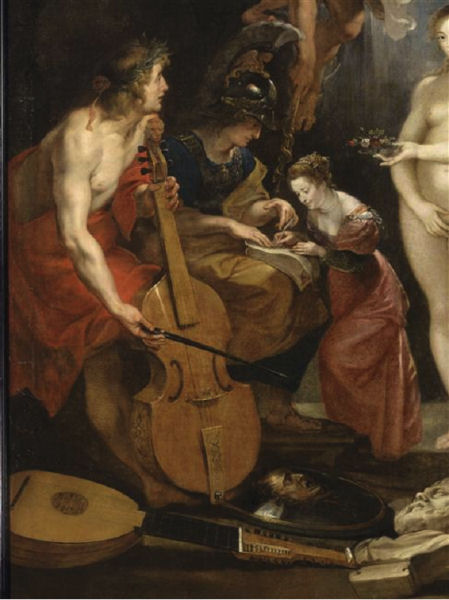 304Pierre Paul Rubens (1577-1640) L’instruction de la reine, dit aussi L’éducation de la reine (détail). Vers 1622-1625 Huile sur toile H. : 3,94 m : L. : 2,95 m Paris, musée du Louvre.
