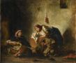 201Eugène Delacroix (1798-1863) Musiciens juifs de Mogador 1847 Huile sur toile H. : 46 cm ; L. : 55 cm Paris, musée du Louvre.