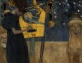 406Gustav Klimt (1862-1918) La musique 1895 Huile et poudre de bronze sur toile H. : 27,5 cm ; L. : 35,5 cm Munich, Neue Pinakothek