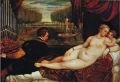 502Titien (vers 1488-1576) Vénus et un joueur d’orgue  1550-1551 Huile sur toile H. : 136 cm ; L. : 220 cm Madrid, musée national du Prado