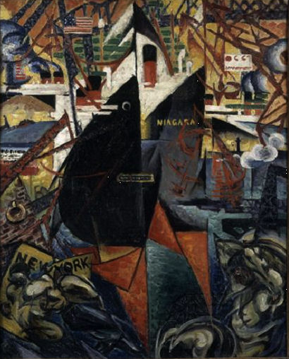 920Félix Del Marle (1889-1952), Le port, 1913-1914. Huile sur toile, 81 x 65 cm. Valenciennes, musée des Beaux-arts.