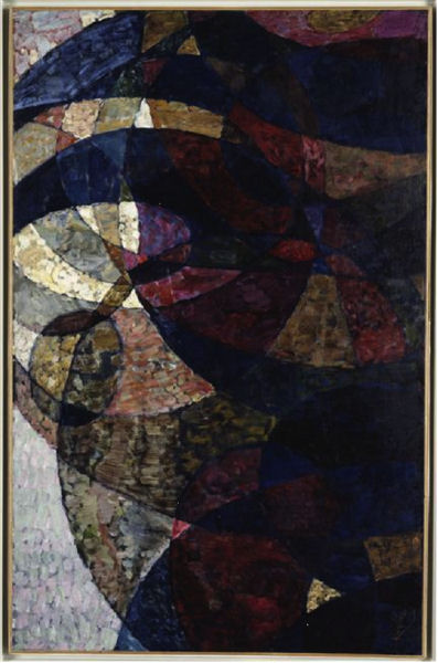 901Frantisek Kupka (1871-1957), Étude pour Amorpha, fugue à deux couleurs et pour Amorpha, chromatique chaude, 1911-1912. Huile sur toile, 84 x 128 cm. Paris, Centre Georges-Pompidou.