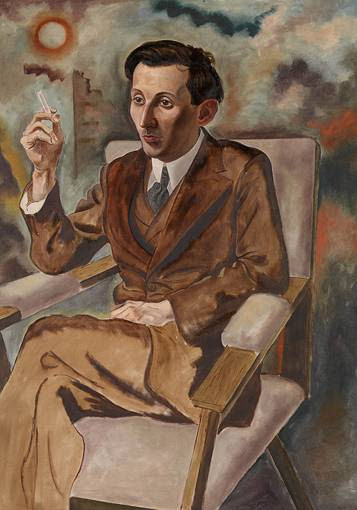 905George Grosz (1893-1959), Portrait de Walter Mehring, 1926. Huile sur toile, 90 x 80 cm. Anvers, musée des Beaux-Arts.