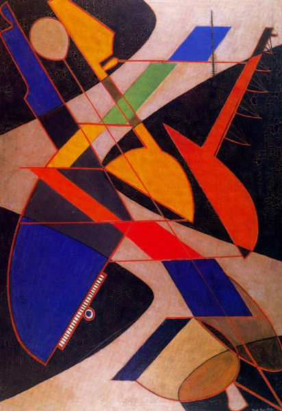 917Man Ray (1890-1976), Symphony Orchestra, 1916. Huile sur toile, 132,8 x 91,4 cm. Buffalo, Albright-Knox Art Gallery.
