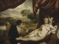 505Titien (vers 1488-1576)  Vénus et le joueur de luth  1565-1570 Huile sur toile H. : 167 cm ; L. : 210 cm New York, The Metropolitan Museum of Art