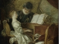 706Jean-Honoré Fragonard (1732-1806), La leçon de musique, vers 1770. Huile sur toile, 1,09 x 1,21 m. Paris, musée du Louvre.
