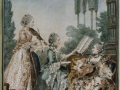 714 Carmontelle (1717-1806), Mesdemoiselles Royer, flues du musicien de Zaide, 1760. Gouache. Paris, musée Carnavalet.
