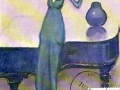 719.	Kees Van Dongen (1877-1968), La violoniste, vers 1922. Huile sur toile, 81 x 60 cm. Musée d'Art moderne et d'Art contemporain de la ville de Liège.