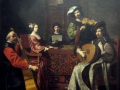 725	Nicolas Tournier (1590-1639), Le concert, vers 1632-1638. Huile sur toile, 1,88 x 2,26 m. Paris musée du Louvre