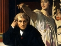 805Jean Auguste Dominique Ingres (1780-1867), Le compositeur Cherubini et la muse de la Poésie lyrique, 1842. Huile sur toile, 105 x 94 cm. Paris, musee du Louvre.