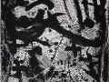 810Antoni Tapies (1923-2012), Hommage à Richard Wagner, 1969. Peinture acrylique et collage sur carton, 76 x 40 cm. Barcelone, Fundacio Joan Brossa.