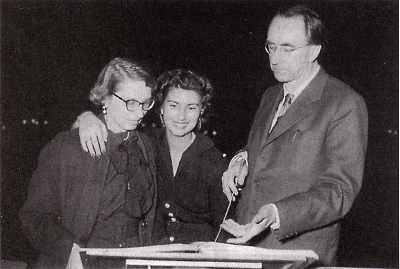 Gertrud & Nuria Schoenberg, Hans Rosbaud - Moise & Aaron creation - Hambourg - 1954