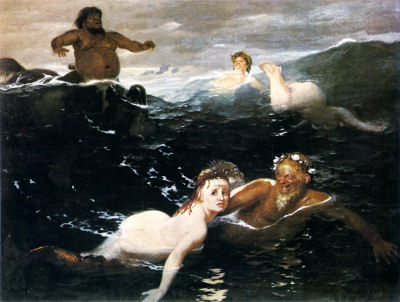 Arnold Böcklin - "Im Spiel der Wellen. 1883"