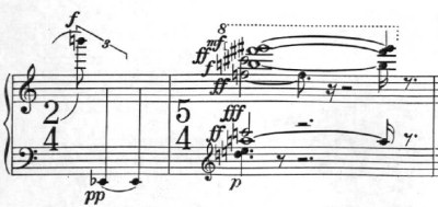 Klavierstück 1 - Groupe 9 - Mesures 10-11