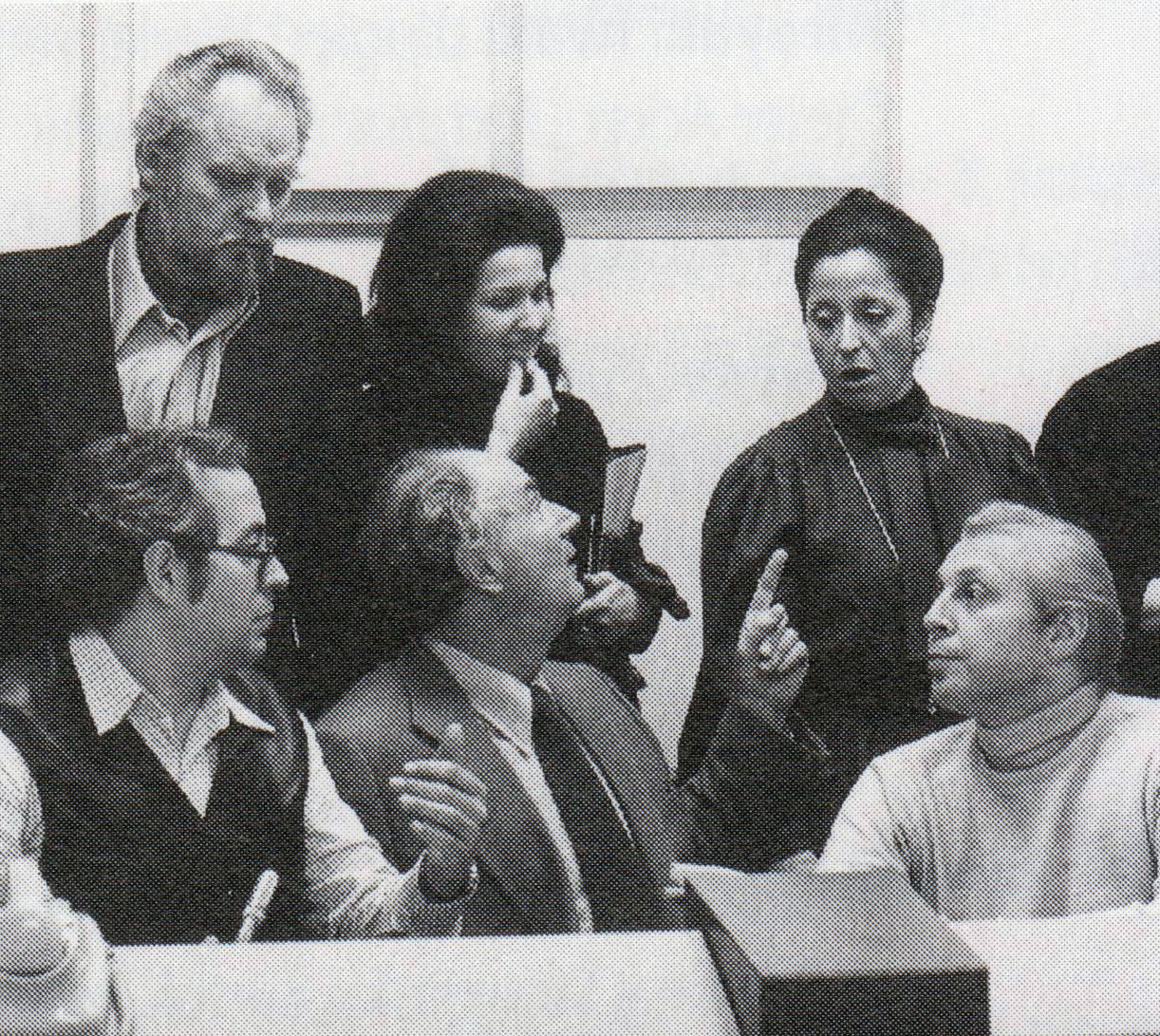 Thomas Stewart, Helene Donath, Teresa Berganza, Wieslaw Ochman during the recording sessions of Beetoven 9